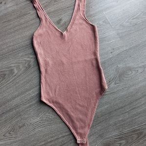 Ribbed-knit bodysuit (Dynamite)